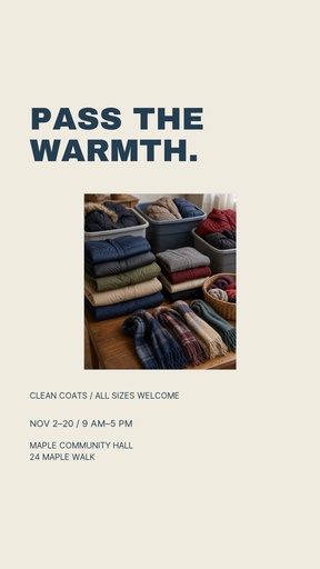 Story opener size of Winter Coat Kindness