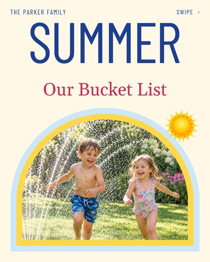 Carousel opener size of Our Summer Bucket List