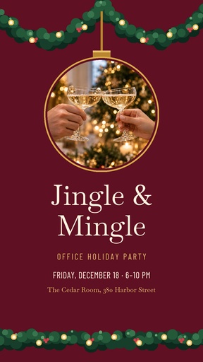 Story opener size of Jingle and Mingle Holiday Party
