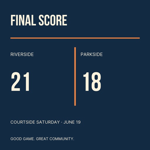 Score post size of Courtside Saturday