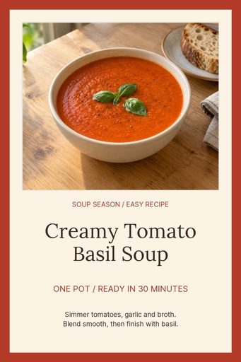 Pinterest pin size of Soup Season