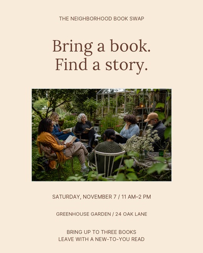 Portrait post size of The Neighborhood Book Swap