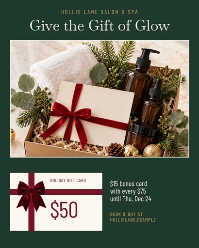 Portrait post size of Give the Gift of Glow