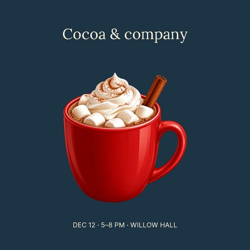 Square post size of Cocoa and Company