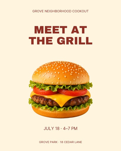 Portrait post size of Meet at the Grill
