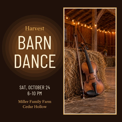 Square post size of Harvest Barn Dance