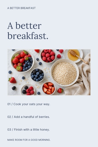 Pinterest pin size of A Better Breakfast