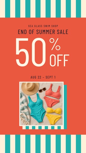 Story opener size of The Swim Shop Summer Sale