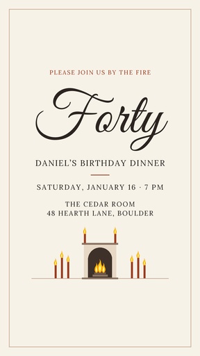 Story opener size of Fireside Fortieth