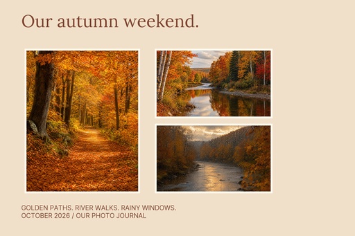 Landscape collage size of Our Autumn Weekend