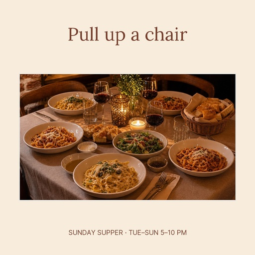 Sunday Supper Letter Menu / Price List Template - Design Templates