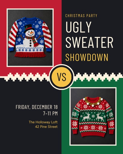 Portrait post size of Ugly Sweater Showdown