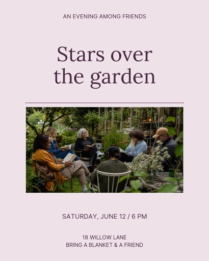 Portrait post size of Stars Over the Garden