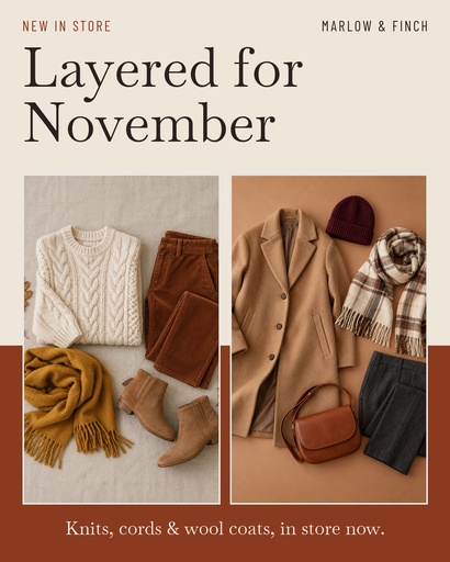 Portrait post size of Layered for November