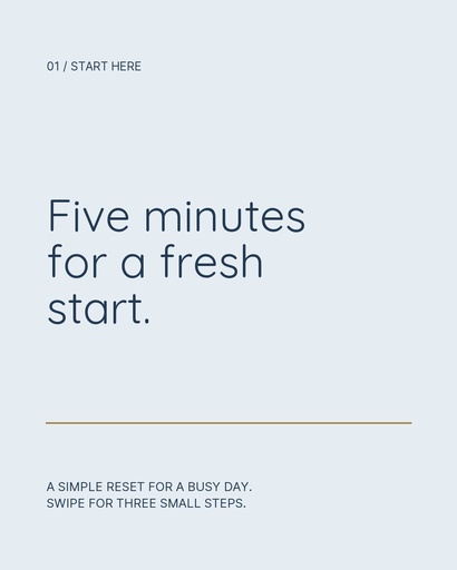 Carousel opener size of The Five-Minute Reset