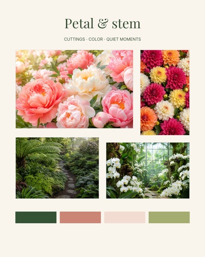 Scrapbook photo page size of Petal & Stem