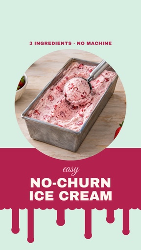 Static Reel cover size of Easy No-Churn Ice Cream
