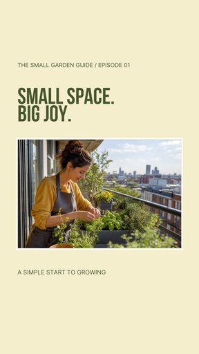 Static Reel cover size of The Small Garden Guide