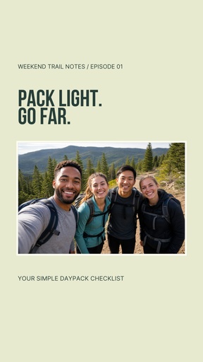 Pack Light, Go Far YouTube Thumbnail Template - Design Templates