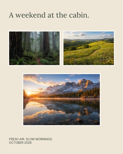 Memory page size of A Weekend at the Cabin