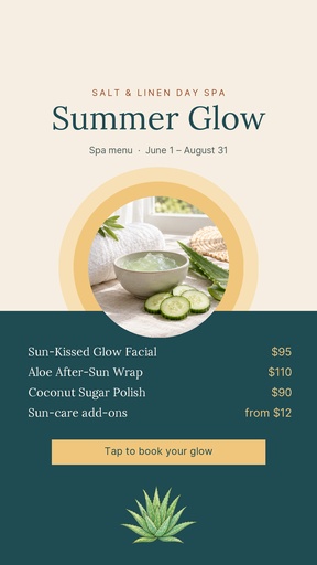 Story opener size of Sun-Kissed Summer Glow